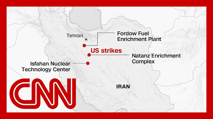 Trump announces strikes on nuclear sites in Iran