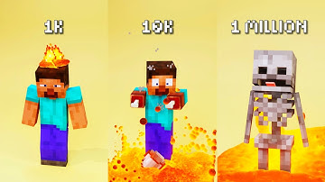 The Most Chaotic Minecraft Compilation 🤯💀 Blender Physics Showcase