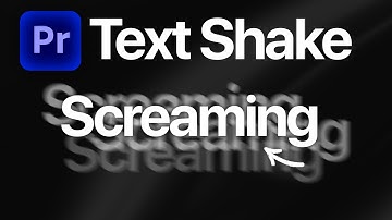 How To Make Screaming Text Shake in Premiere Pro