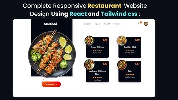 How to Make a Restaurant Website Using React js and Tailwindcss | Step-By-Step Tutorial