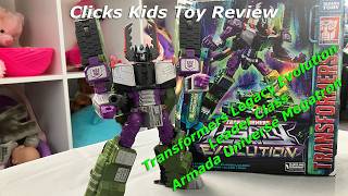 Transformers Legacy Evolution Leader Class Armada Universe Megatron | Clicks Kids Toy Reviews S01E01