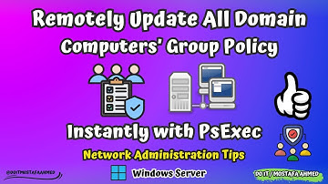 How to update Group Policy remotely for all client computers in one command [ Full Tutorial ] 🖥⇆ 🖥 👍