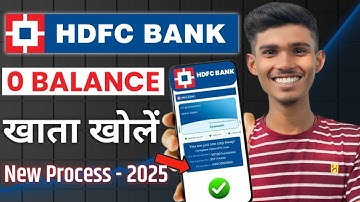 HDFC Bank Account Opening Online | HDFC Zero Balance Account Opening Online | HDFC Bank Account Open