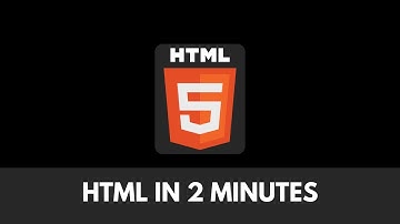 HTML In 2 Minutes!