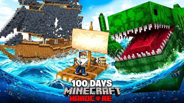 I Survived 100 Days as a CASTAWAY in Minecraft Hardcore!