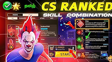 ⚔️ Free Fire CS Rank Best Character Combination Tamil 🔥 OP Meta Combo