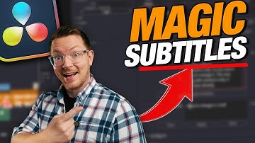 FREE Ai Generated Subtitles in the FREE Version of DaVinci Resolve - Magic Subtitles Lite