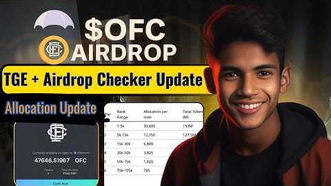 $OFC Airdrop TGE | Onefoot Ball Airdrop Checker Allocation Update | OFC Airdrop Eligibility Criteria