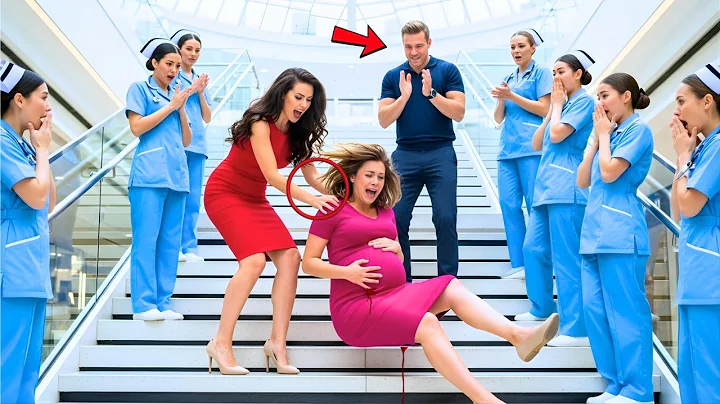 Mistress Pushed the Pregnant Wife Down the Stairs — Husband Cheered… Until the Police Made Them Pay