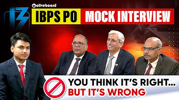 IBPS PO Mock Interview 2025 | You Think It’s Right… But It’s WRONG! | IBPS PO Interview Oliveboard
