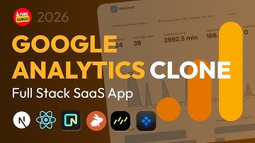 Build Full Stack Google Analytics Clone using Nextjs, React, Tailwindcss, Coderabbit, Neon, Kuberns