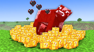 Minecraft, But Every Drop Is LUCKY BLOCKS!