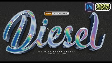 How to 3D Chrome Text Effect in Photoshop [FREE PSD] Beginner friendly