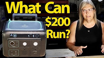 Portable Solar Generator Power Station Review - NJOYNOOK (joyNnook) - 512Wh 800w for $200