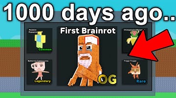 I Found The FIRST Brainrot..