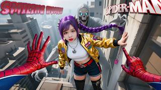 SPIDER-MAN CANT'S ESCAPING STRANGE AND ANNOYING LOVE WITH RUMI (Romantic Parkour POV Story)