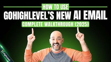 How to Use GoHighLevel’s NEW AI Email Builder (Full Step-by-Step Tutorial)