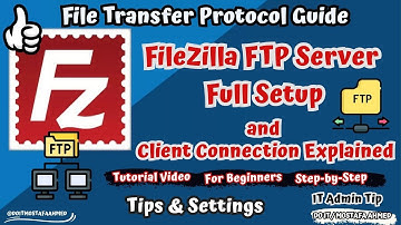 Stap voor stap een FileZilla FTP-server maken en configureren 🖥⇆ 🖥 👍