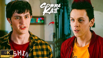Hawk Switches Sides During House Fight | Cobra Kai