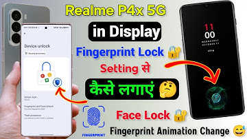 Realme P4x 5g Me Finger Lock Kaise Lagaye I How To Set Display Fingerprint Screen Lock in Realme P4x