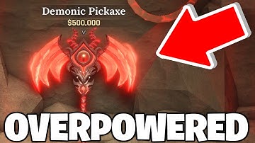 Spending $500,000 on the DEMONIC PICKAXE its OVERPOWERED In The Forge