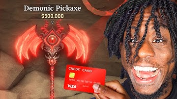 Spending $500,000 on the DEMONIC PICKAXE its OVERPOWERED In The Forge