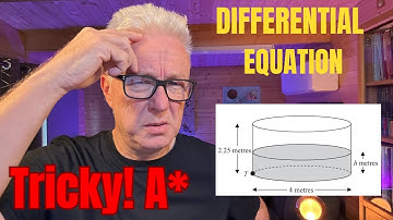 Paper 2 Predicted topic EDEXCEL A-level maths - Solving Differential Equations A/A* Question