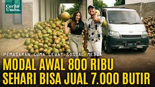 Cuma Modal 800 Ribu, Pasutri Bisa Raup Omzet Ratusan Juta Dari Jualan Kelapa Muda