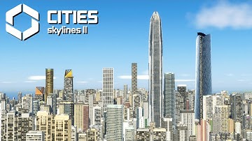 I Made the Ultimate Skyline Using the Skyscrapers Pack and Custom Assets | Cities Skylines 2
