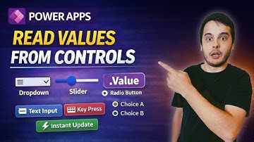 How to Read Values from Input Controls in Power Apps | Power Fx Tutorial for Beginners