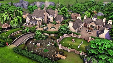 Huge English Family Estate | The Sims 4 Speed Build