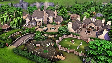 Huge English Family Estate | The Sims 4 Speed Build