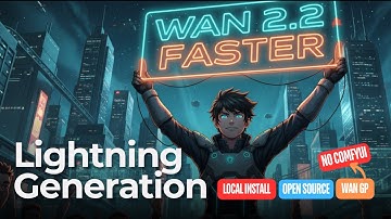 How to Run WAN 2.2 x2 FASTER With Lora LIGHTING (NO COMFYUI)