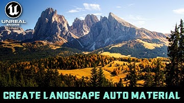 Create Procedural Landscape Auto Material — Unreal Engine 5 (Full Tutorial)