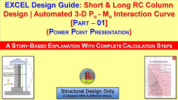RCC Long & Short Column Design IS 456 2000 Step by Step in Excel! Part 01