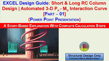 RCC Long & Short Column Design IS 456 2000 Step by Step in Excel! Part 01