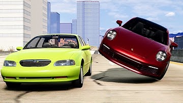 High Speed Traffic Car Crashes #268 - BeamNG Drive | CrashBoomPunk