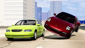 High Speed Traffic Car Crashes #268 - BeamNG Drive | CrashBoomPunk