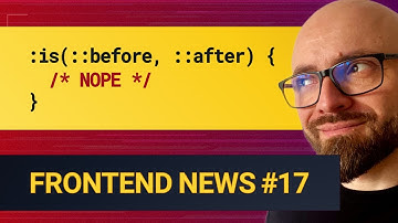 Frontend News #17: Why :is(::before, ::after) Doesn’t Work, Why You Should Switch to OKLCH, & More