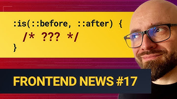 Frontend News #17: Why :is(::before, ::after) Doesn’t Work, Why You Should Switch to OKLCH, & More