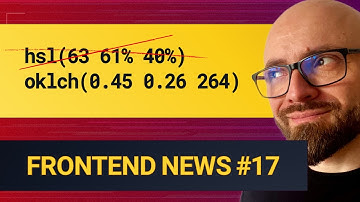 Frontend News #17: Why :is(::before, ::after) Doesn’t Work, Why You Should Switch to OKLCH, & More