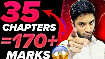 JEE Mains 2026 : Only 35 chapters to score 170+ marks🔥‼️ Don