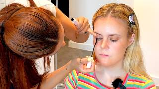 ASMR Korean Pro Makeup Artist creates the Perfect Summer Beach Look (Unintentional ASMR)