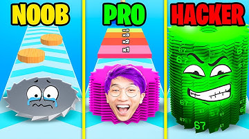 NOOB vs PRO vs HACKER In GRINDER RUN!? (MAX LEVEL!)