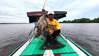 Panen udang semok saat musim banjir di sungai yang sudah lama tak saya kunjungi