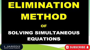 Elimination Method Made Easy! | Solve Simultaneous Equations Step by Step | O’Level & UCE Math!
