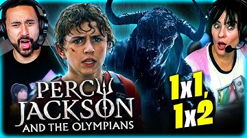 PERCY JACKSON AND THE OLYMPIANS Season 1 Episode 1 & 2 REACTION!! (Disney Plus)
