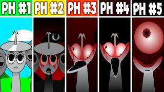 Sprunki Mix! Phase 1 VS Phase 2 VS Phase 3 VS Phase 4 VS Phase 5! Incredibox - Sprunki