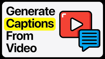 How To Generate Captions From a Video