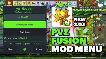 PvZ Fusion v3.0.1 English Mod Menu Dev Mode, Spawn Plant, Multi Planting X & Y and More | yA Modder